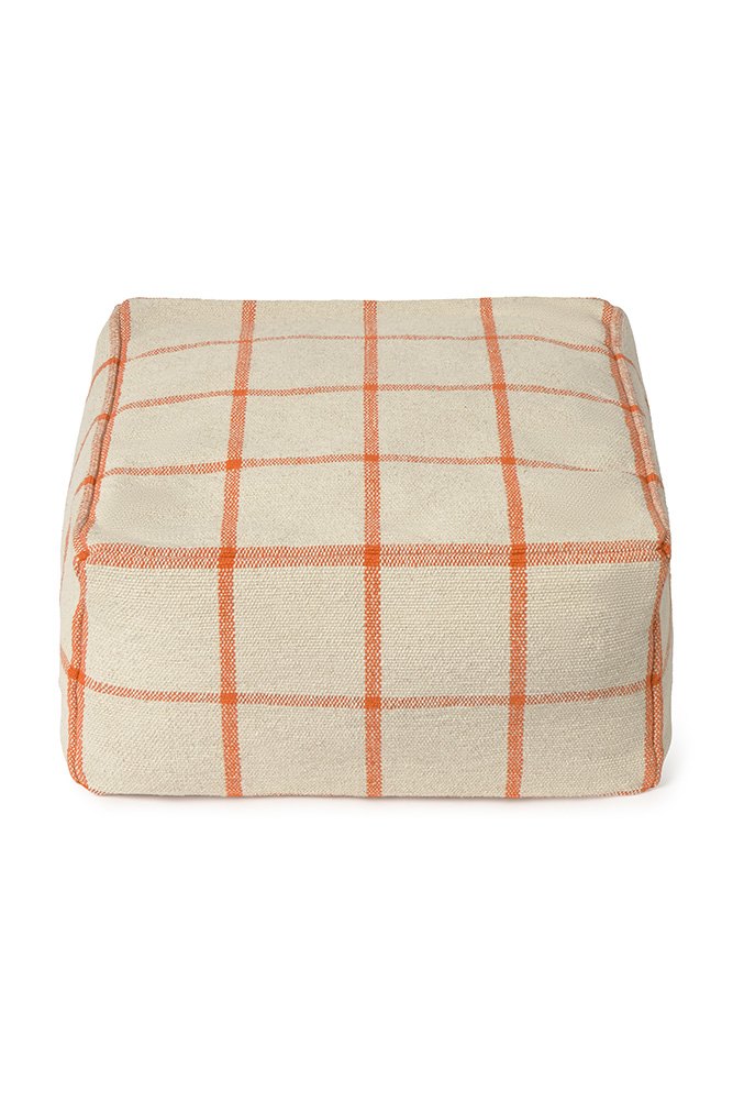 Pouf Geo Block Natural - Le Petit Marché Home Furniture
