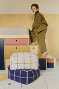 Pouf Geo Block Natural - Le Petit Marché Home Furniture