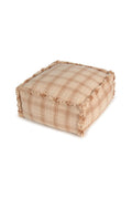 Handloom Pouf, Rose - Le Petit Marché Home Furniture
