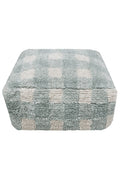 Pouf Vichy, Blue Sage - Le Petit Marché Home Furniture