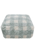 Pouf Vichy, Blue Sage - Le Petit Marché Home Furniture