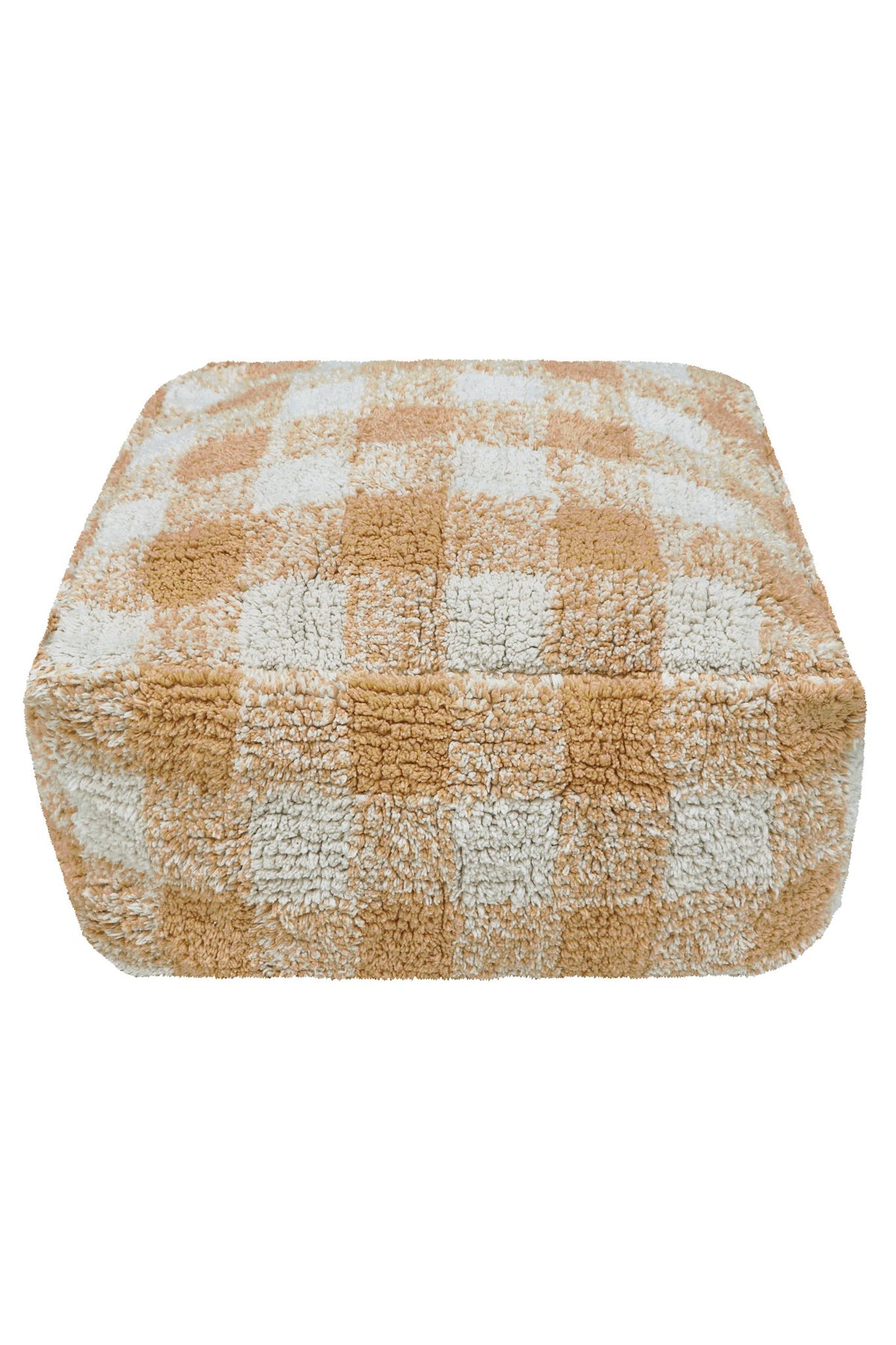 Pouf Vichy, Honey - Le Petit Marché Home Furniture