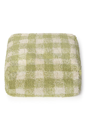 Pouf Vichy Matcha - Le Petit Marché Home Furniture