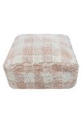 Pouf Vichy, Rose - Le Petit Marché Home Furniture