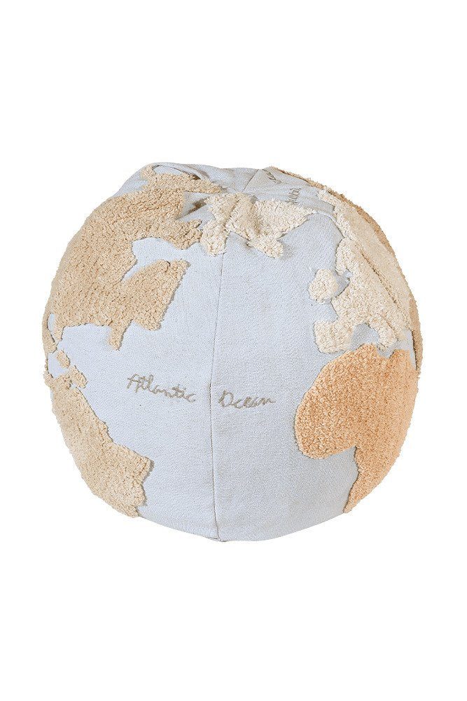 Pouf World Map - Le Petit Marché Home Furniture