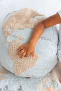 Pouf World Map - Le Petit Marché Home Furniture