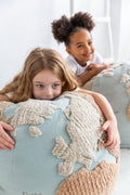 Pouf World Map - Le Petit Marché Home Furniture