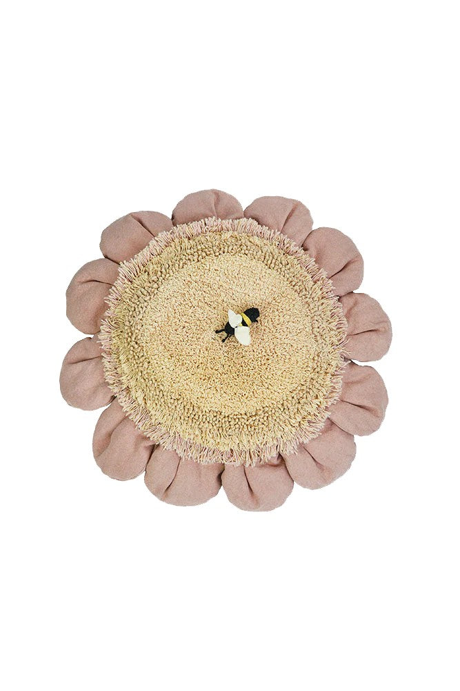 Floor cushion Pink Daisy - Le Petit Marché Home Furniture