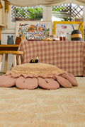 Floor cushion Pink Daisy - Le Petit Marché Home Furniture