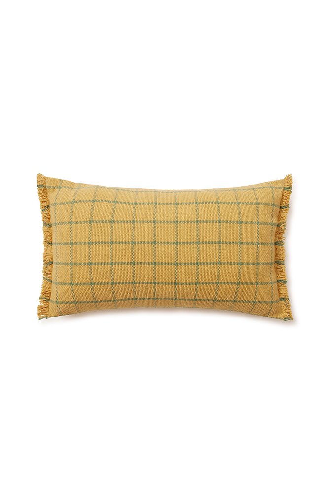 Cushion Geo Block, Honey - Le Petit Marché Home Furniture
