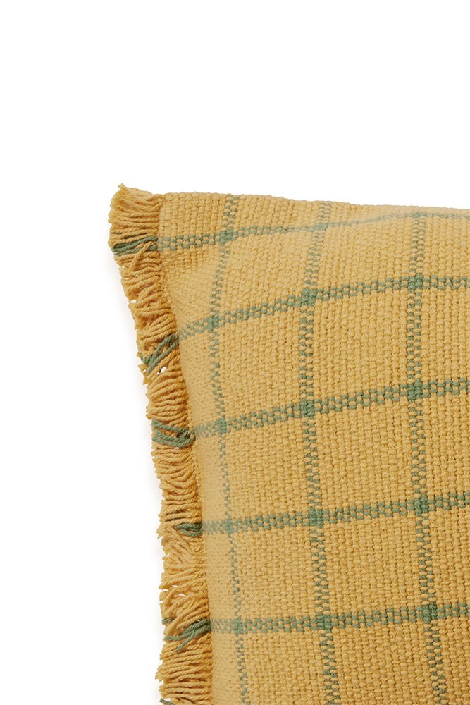 Cushion Geo Block, Honey - Le Petit Marché Home Furniture