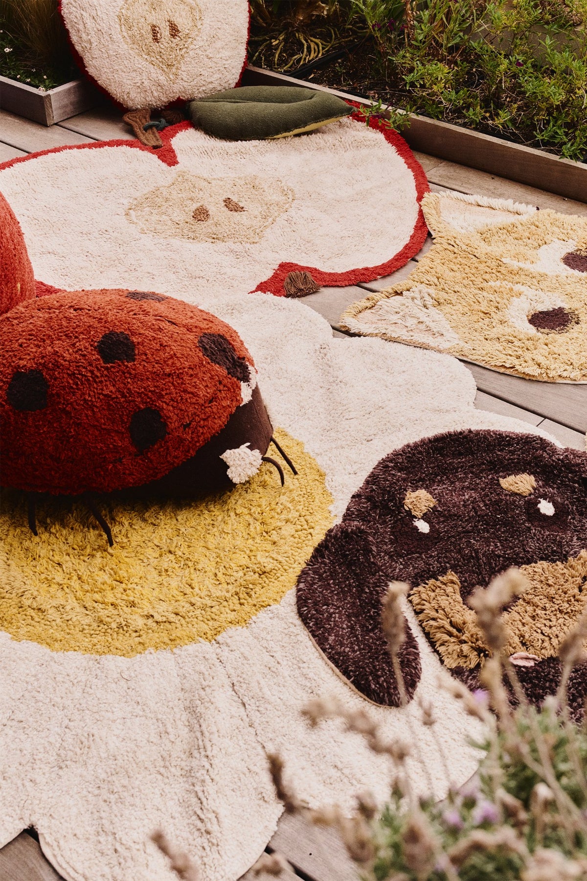 Floor Cushion Ladybug Maria - Le Petit Marché Home Furniture