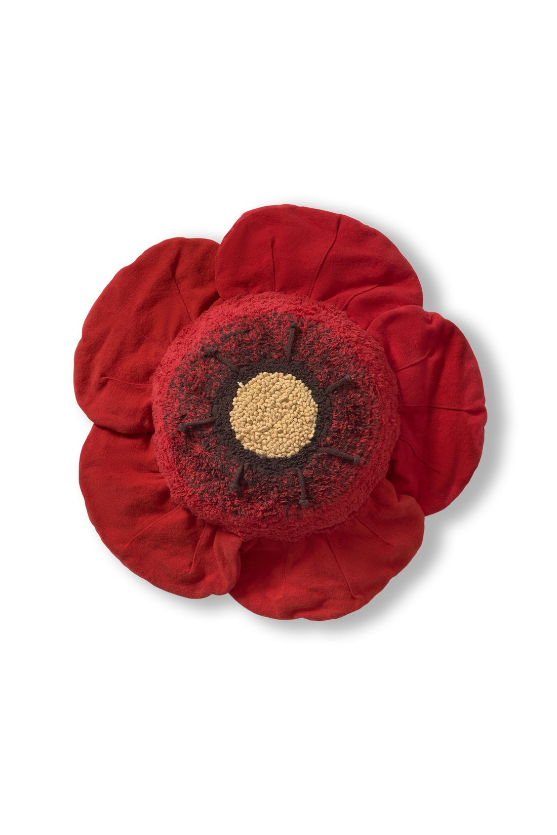 Floor Cushion Poppy, Red - Le Petit Marché Home Furniture