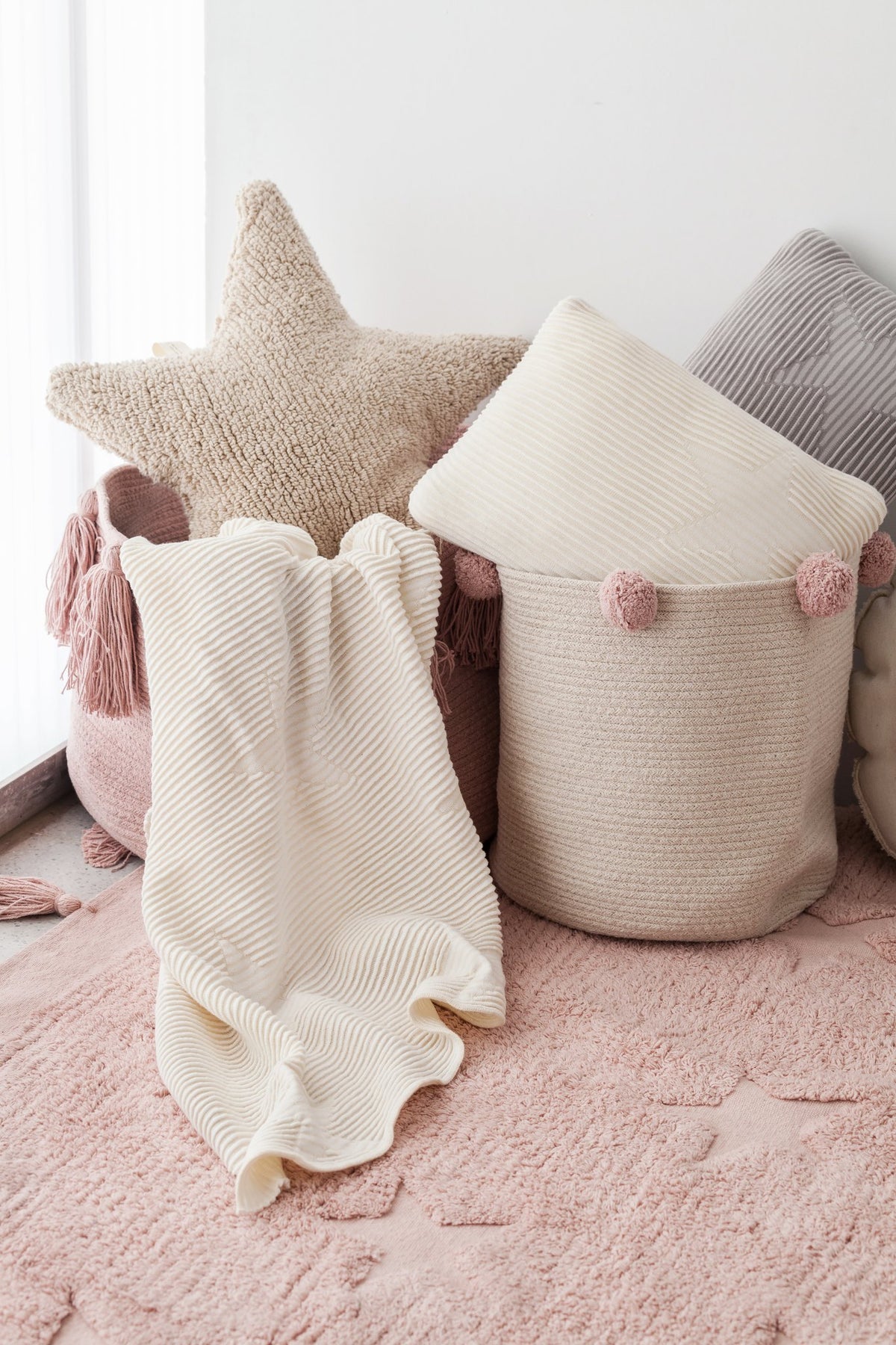 Cushion Star Beige - Le Petit Marché Home Furniture