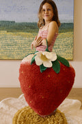 Floor Cushion Strawberry - Le Petit Marché Home Furniture