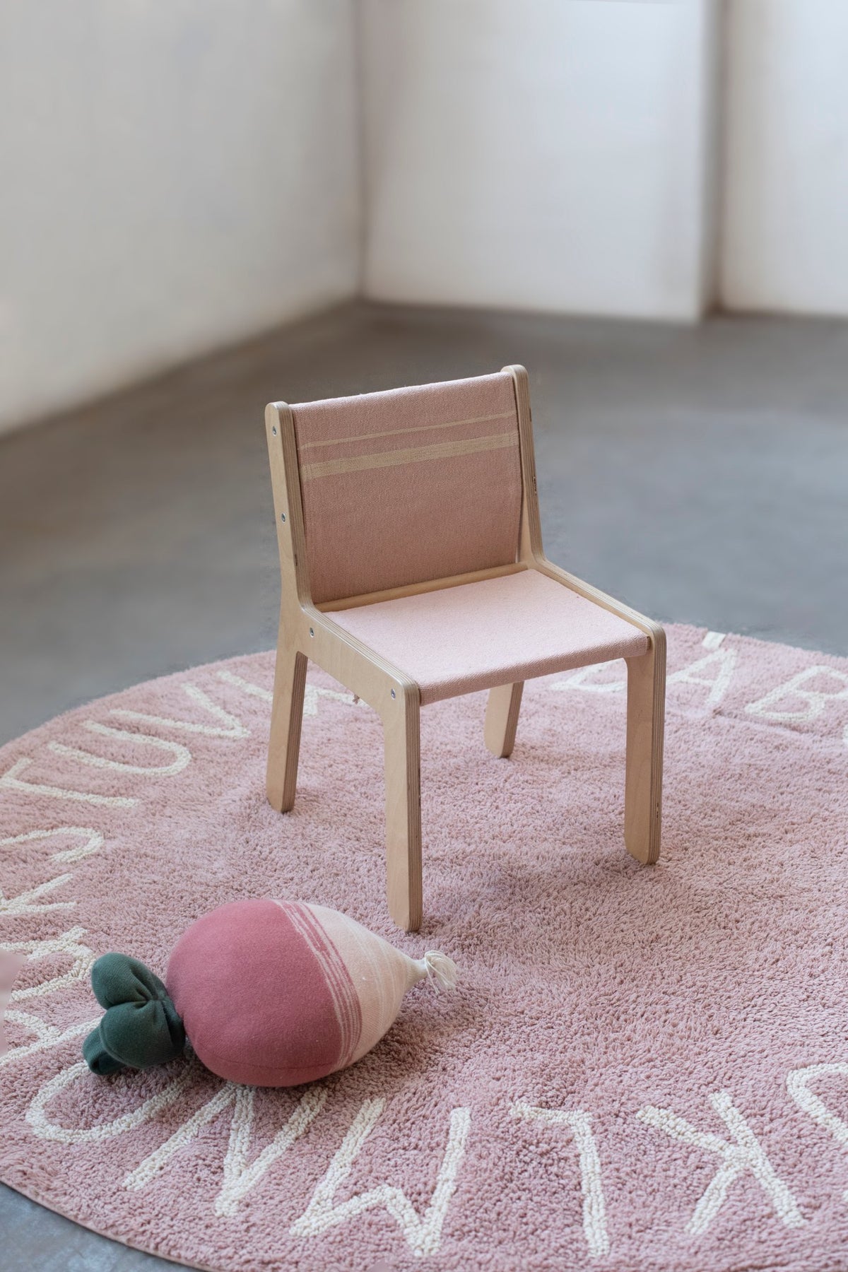 Canvas Cover for Kids' Chair, Vintage Nude - Le Petit Marché Home Furniture