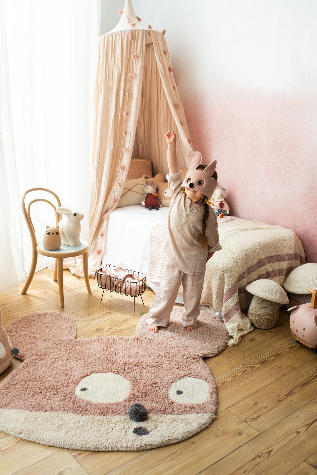 Woolable Rug Miss Mighty Mouse - Le Petit Marché Home Furniture