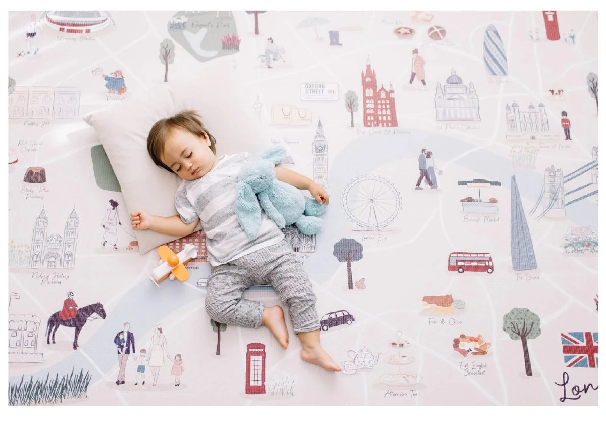 London Playmat, City Tour Collection 100% TPU Foam Non Toxic Reversible Mat - LPM Home