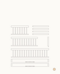 Mini+ junior kit (additional parts to Mini+ cot bed), oak - Le Petit Marché Home Furniture
