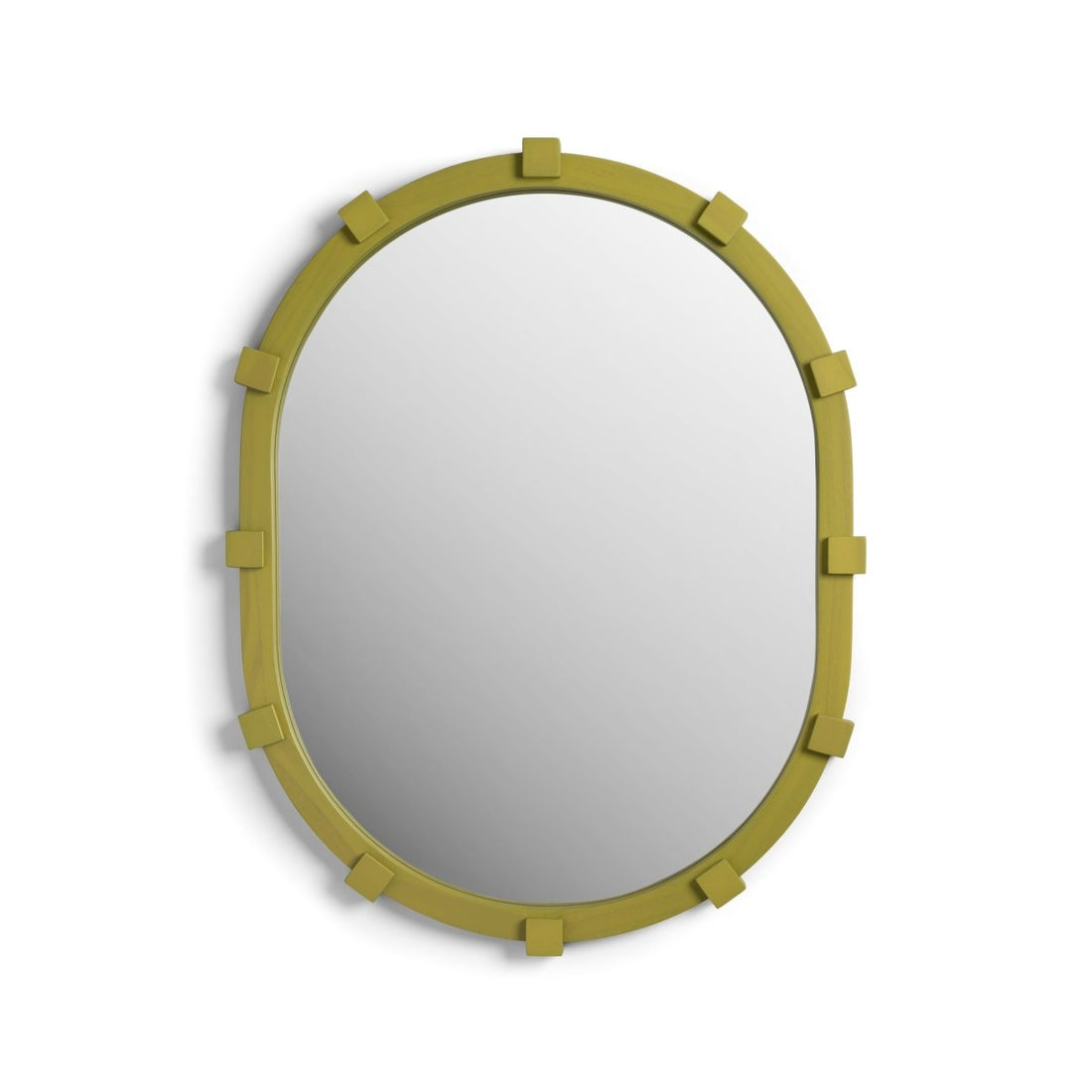 Mirror Chunk Oval, Green (Pre - Order) - LPM Home