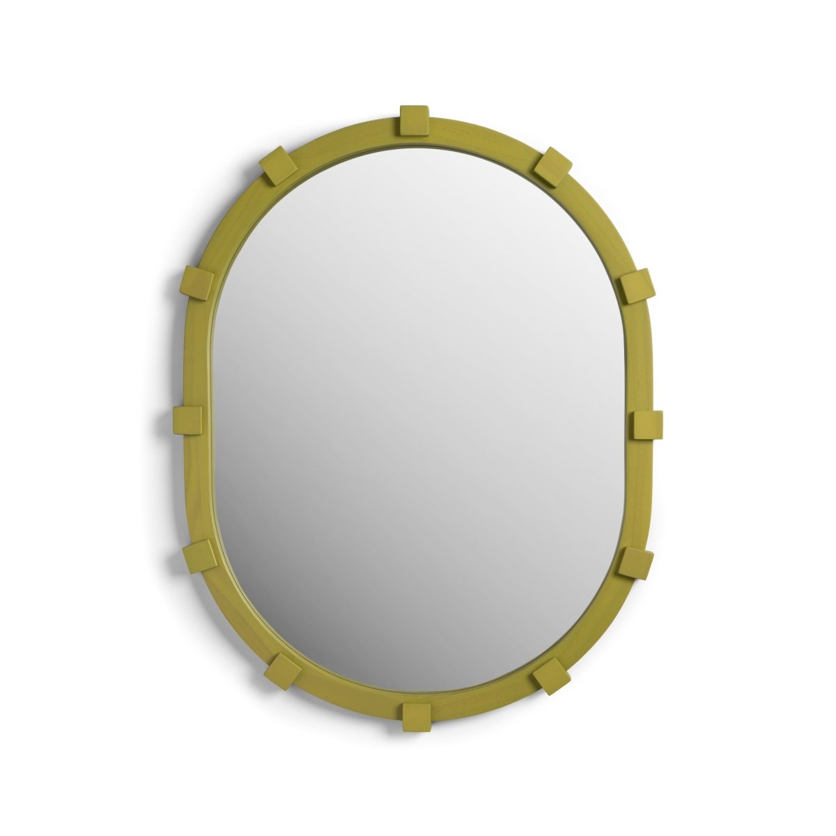 Mirror Chunk Oval, Green (Pre - Order) - LPM Home