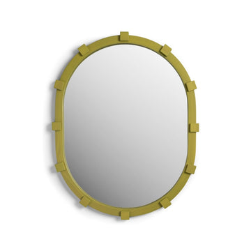 Mirror Chunk Oval, Green (Pre - Order) - LPM Home