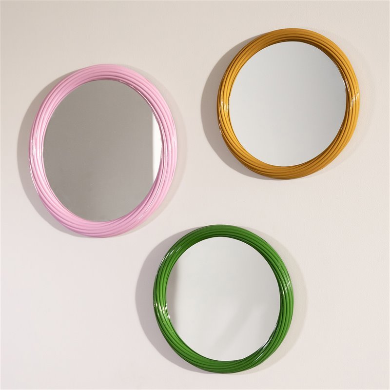 Mirror Churros, Green - Le Petit Marché Home Furniture