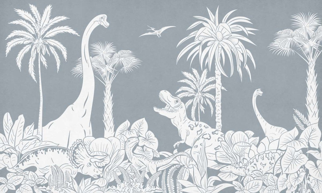 Monochrome Dino - Blue - Le Petit Marché Home Furniture