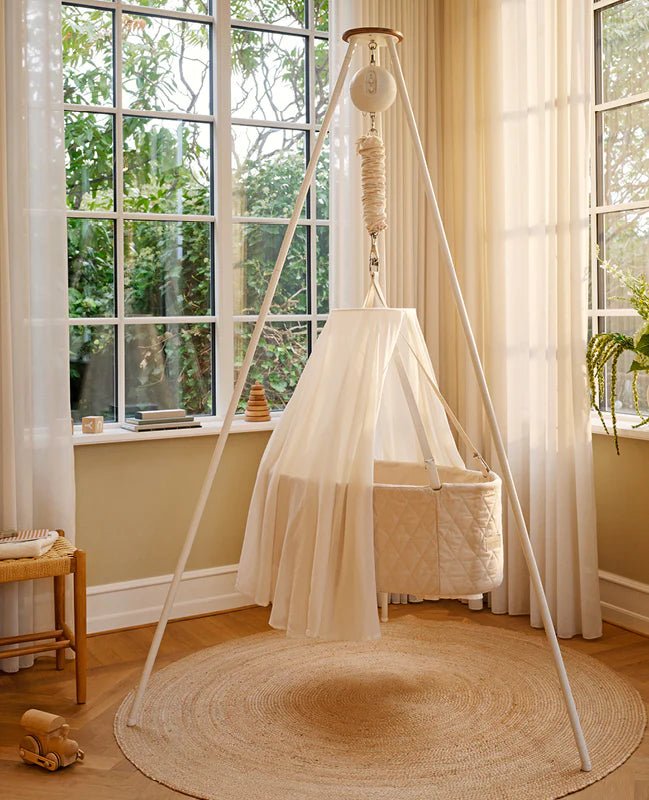 Moonboon Tripod Stand, Cream White - Le Petit Marché Home Furniture