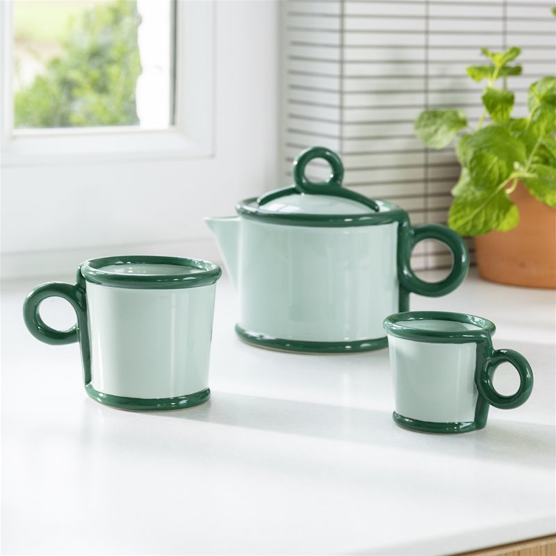 Mug Loop, Large, Green, Set of 2 - Le Petit Marché Home Furniture
