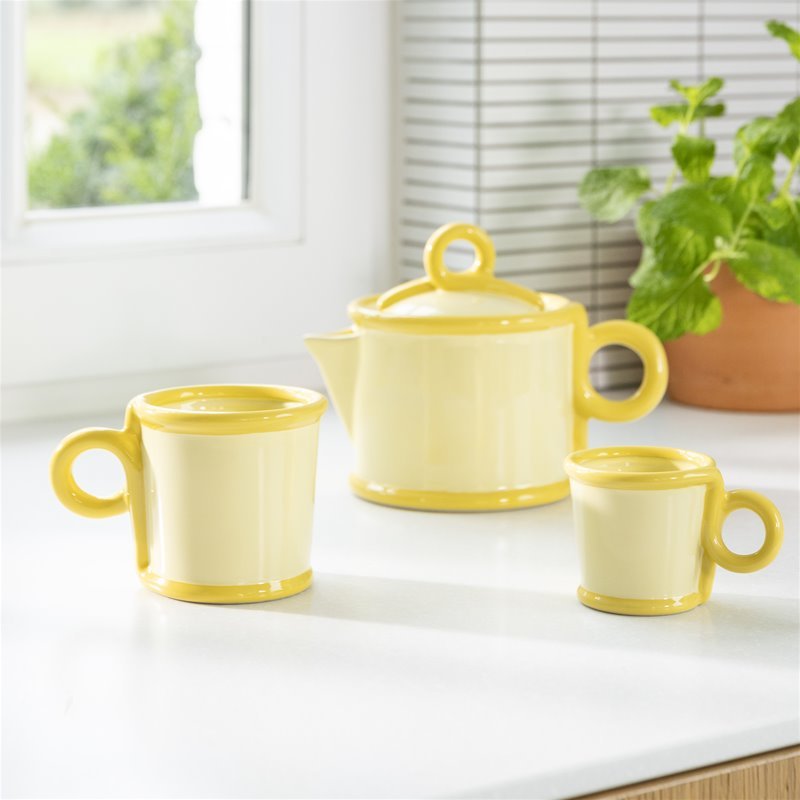 Mug Loop, Large, Yellow, Set of 2 - Le Petit Marché Home Furniture