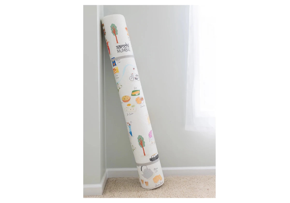 Mumbai Playmat, City Tour Collection 100% TPU Foam Reversible Mat - LPM Home