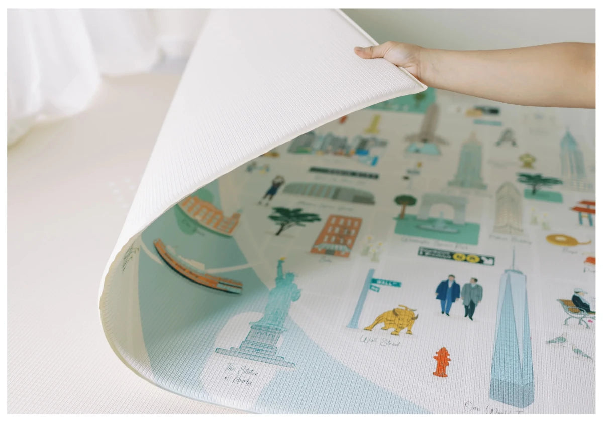 New York Playmat, City Tour Collection 100% TPU Foam Non Toxic Reversible Mat - LPM Home