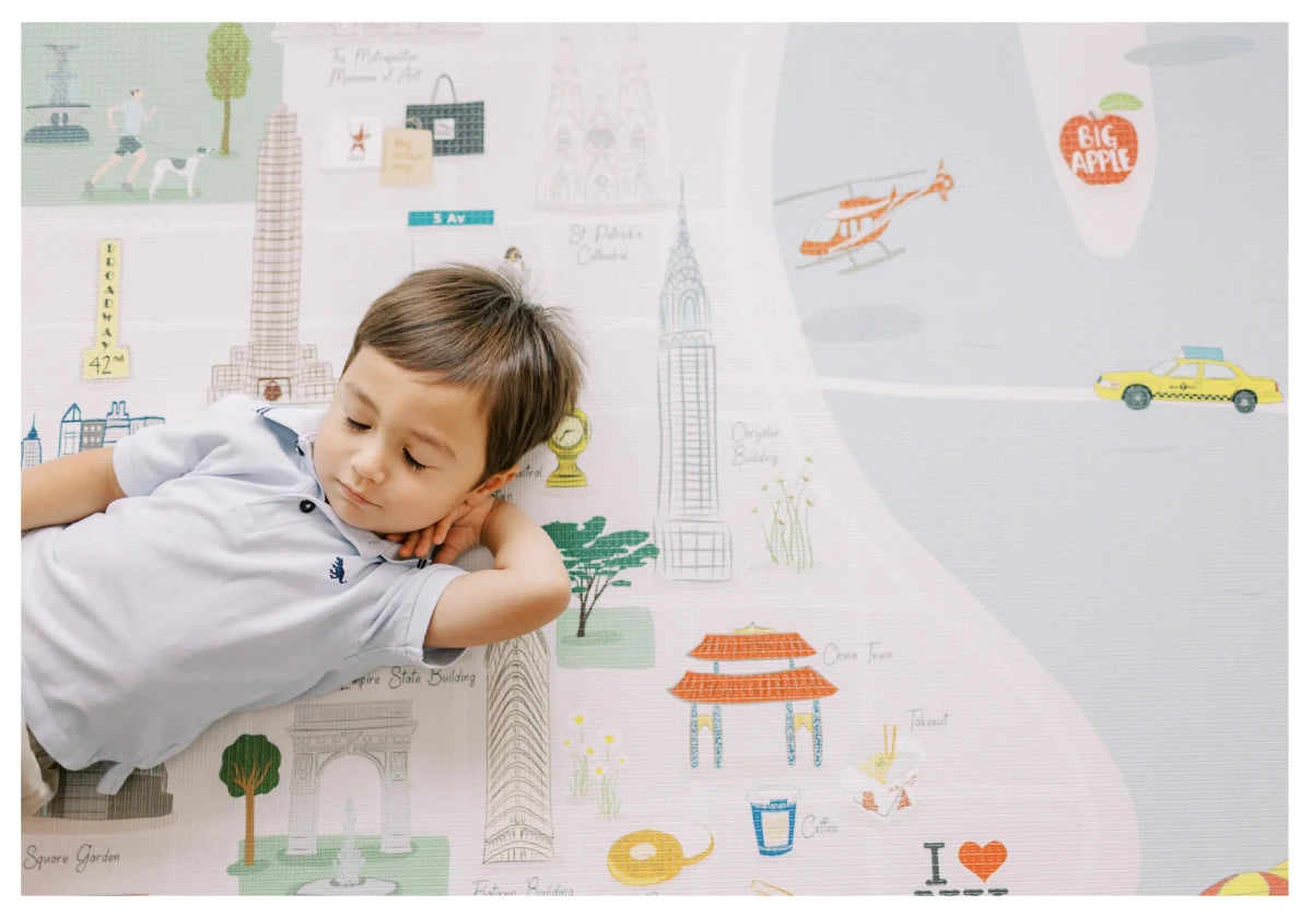 New York Playmat, City Tour Collection 100% TPU Foam Non Toxic Reversible Mat - LPM Home