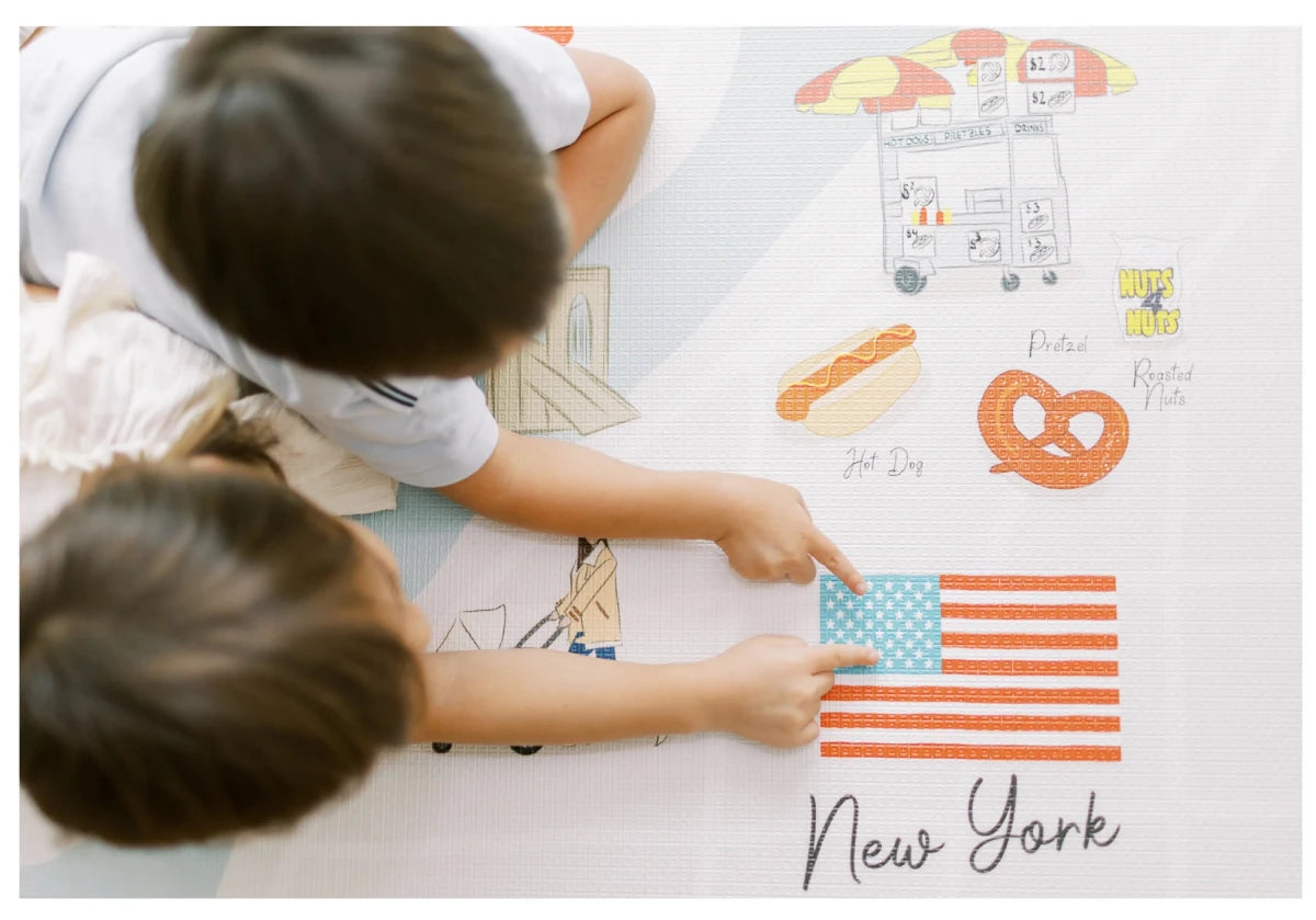 New York Playmat, City Tour Collection 100% TPU Foam Non Toxic Reversible Mat - LPM Home