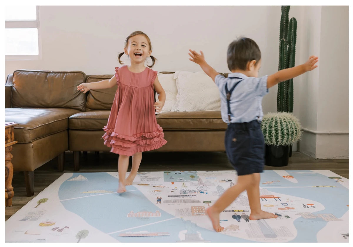 New York Playmat, City Tour Collection 100% TPU Foam Non Toxic Reversible Mat - LPM Home