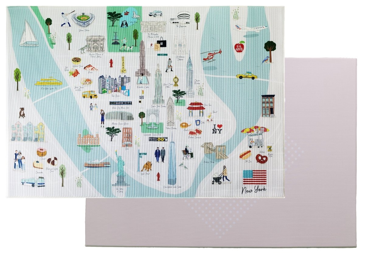 New York Playmat, City Tour Collection 100% TPU Foam Non Toxic Reversible Mat - LPM Home