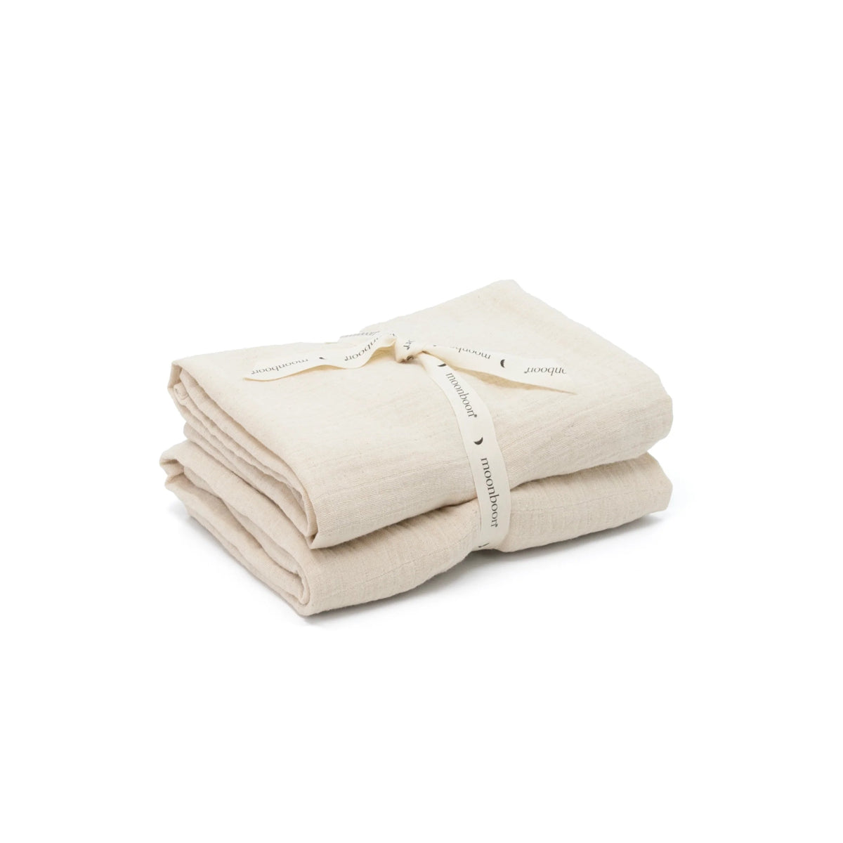 Organic Muslins, 2 - Pack, Nature - Le Petit Marché Home Furniture