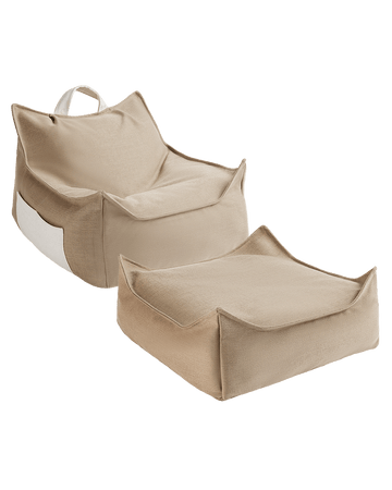 Outdoor Beanbag Chair + Ottoman Dune Set (Pre - Order) - LPM Home