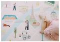 Paris Playmat, City Tour Collection 100% TPU Foam Reversible Mat - LPM Home