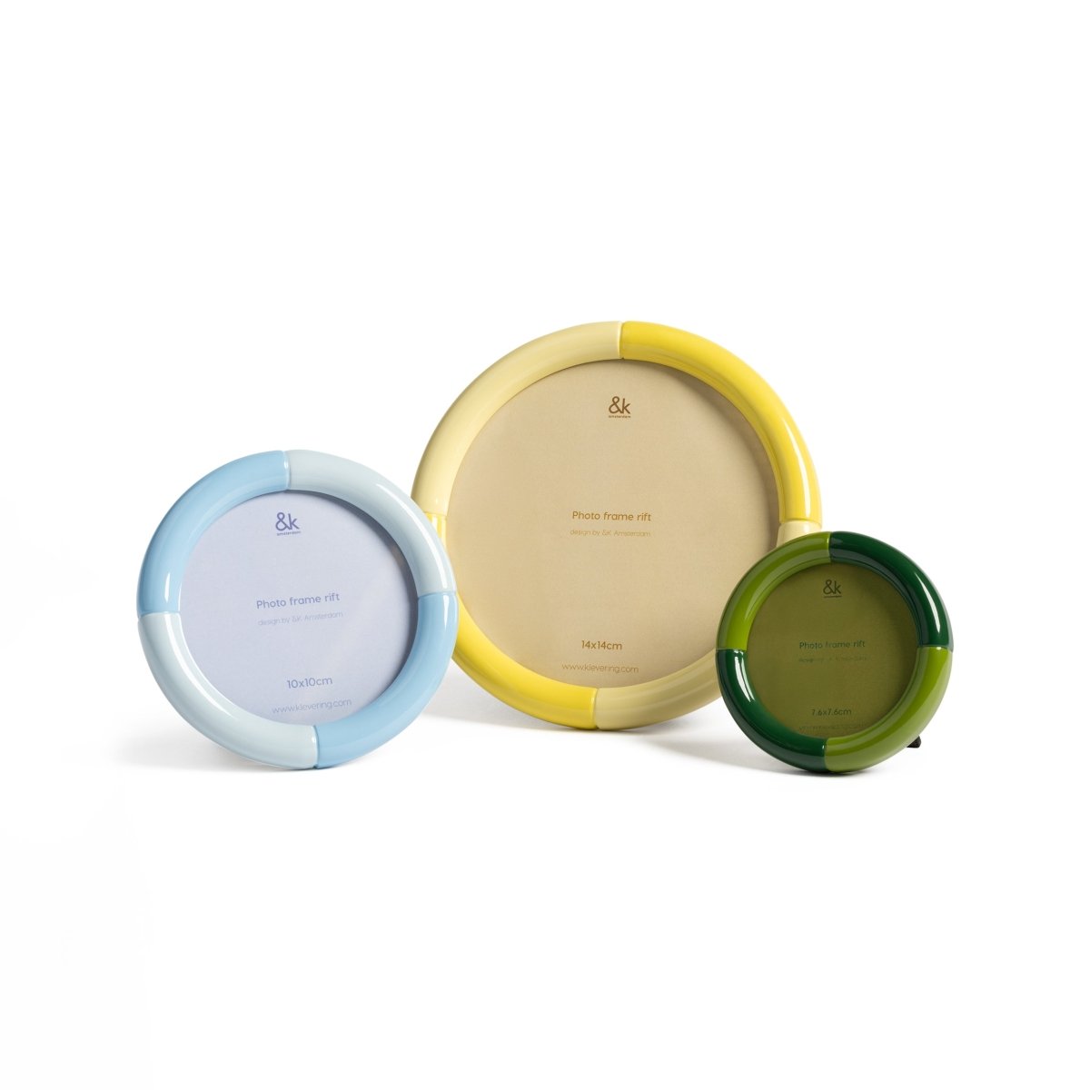 Photo Frame Rift, Round Green (Pre - Order) - LPM Home