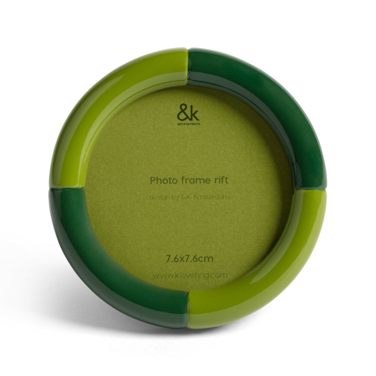 Photo Frame Rift, Round Green (Pre - Order) - LPM Home