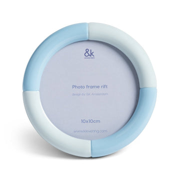 Photo Frame Rift, Round, Ice Blue (Pre - Order) - LPM Home