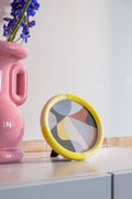 Photo Frame Rift, Round, Yellow (Pre - Order) - LPM Home