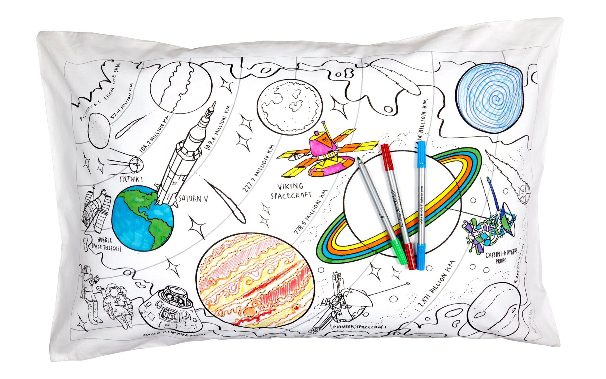 Pillowcase, Space Explorer - Le Petit Marché Home Furniture