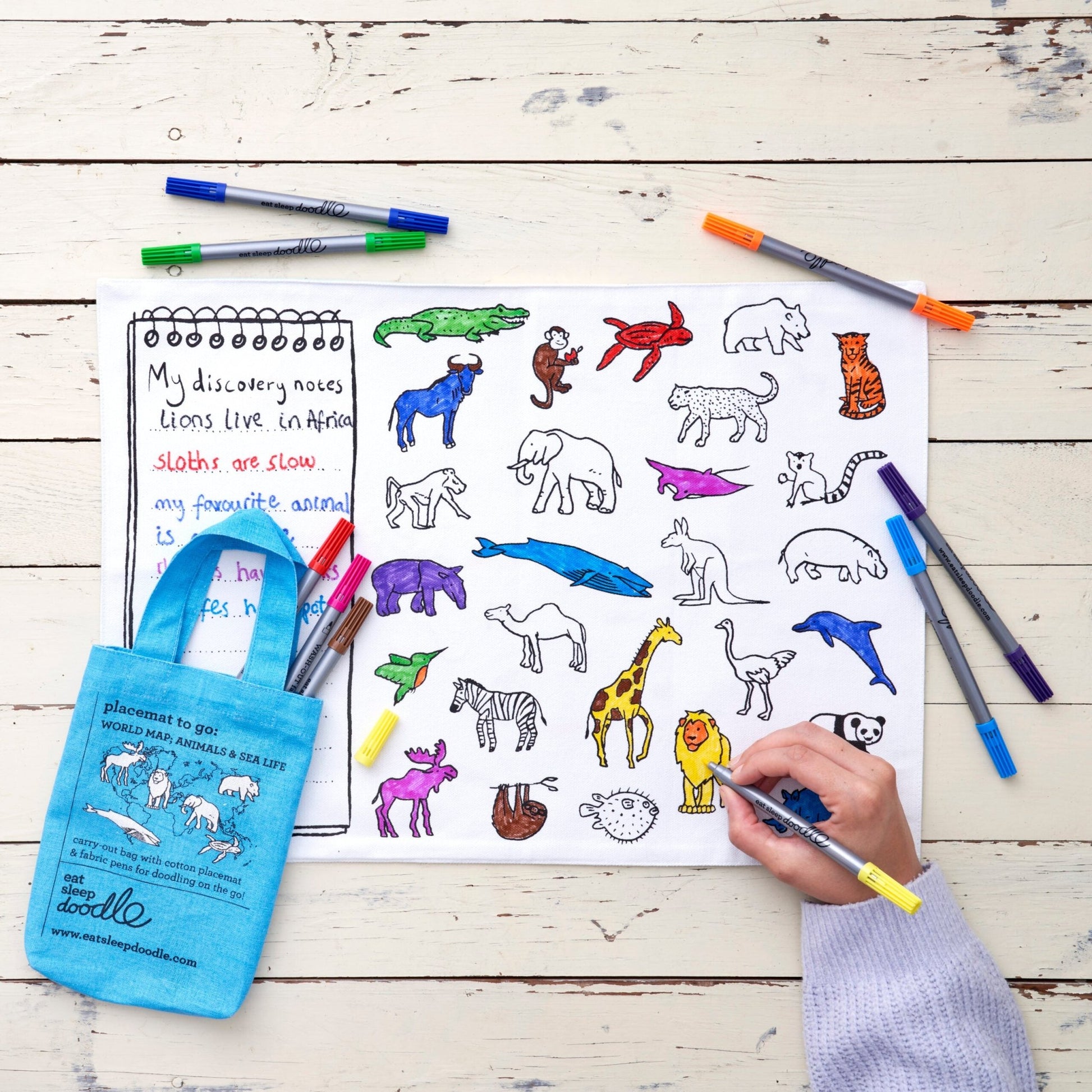 Placemat To Go, World Map - Le Petit Marché Home Furniture