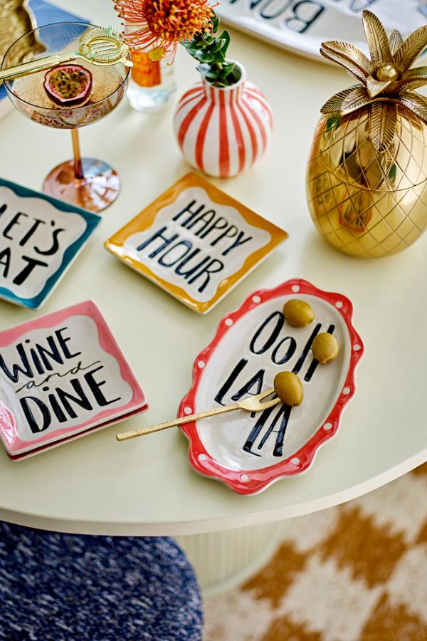 Plate 4pc Set Soline, Multi, Stoneware (Pre - Order) - LPM Home