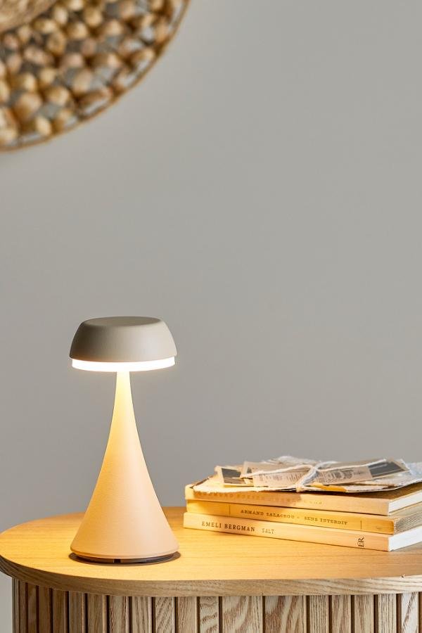 Portable Lampe Pepple, Rechargeable, Nature, Aluminum (Pre - Order) - LPM Home