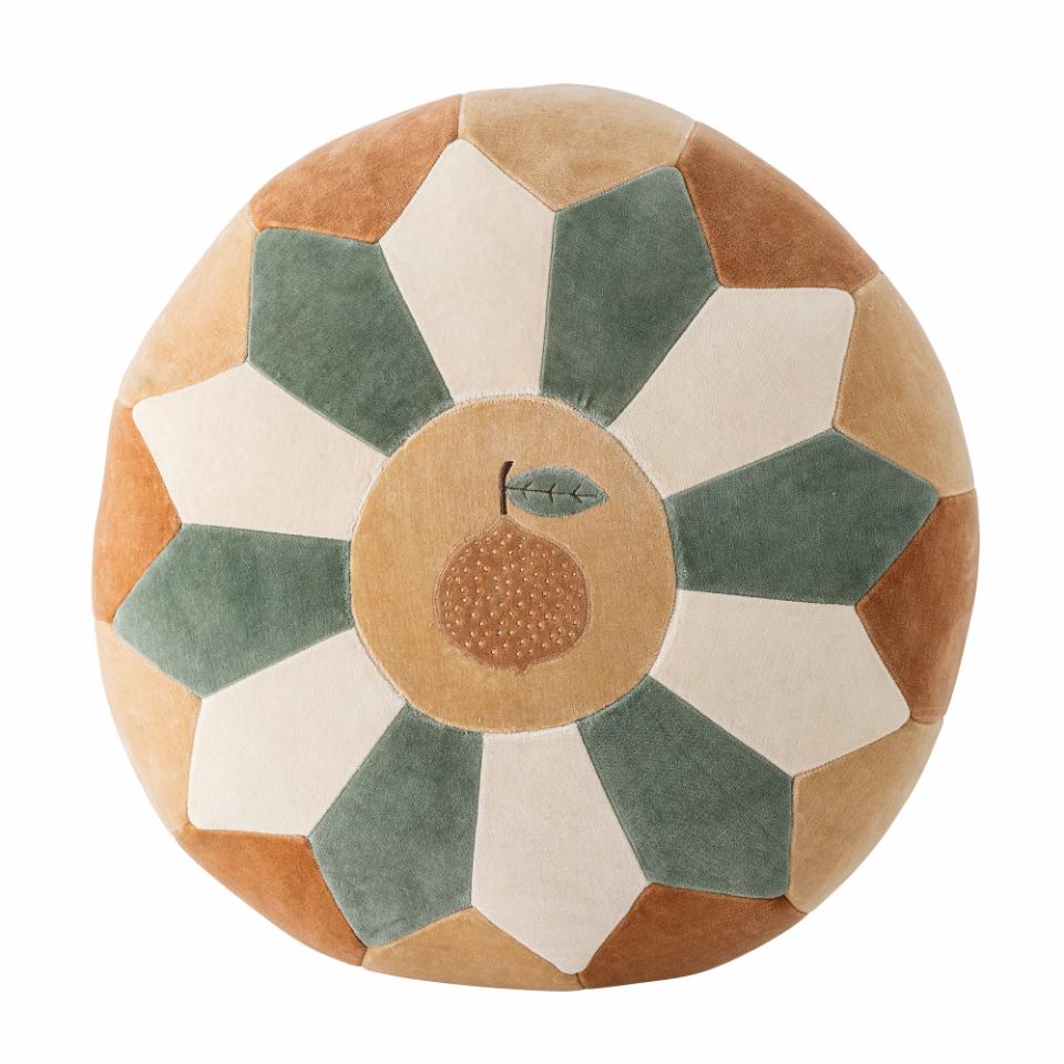 Pouf Agnes, Brown, Cotton - Le Petit Marché Home Furniture