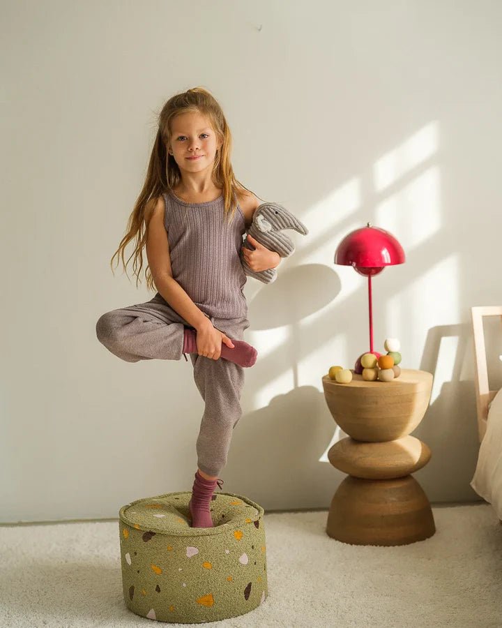 Pouffe, Terrazzo Moss (Pre - Order) - Le Petit Marché Home Furniture